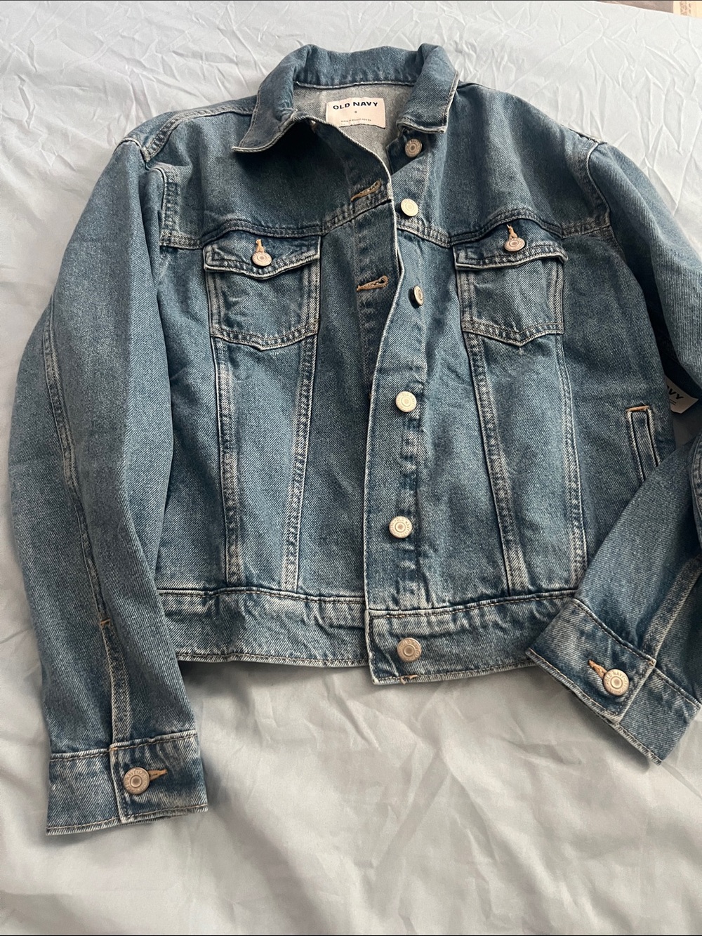 Old Navy Women's Light Blue Denim Jean Jacket